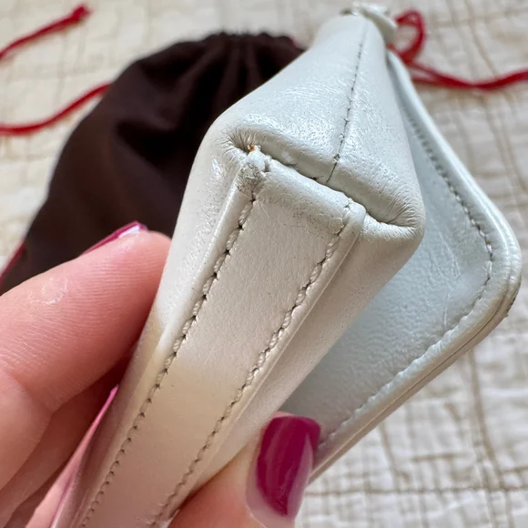 RARE Coach Wristlet Made From Exotic Genuine Lizard and Lamb Nappa - Picture 9 of 11